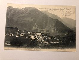 Alte Ansichtskarte Unterschwändi gegen Schiltkette 1905