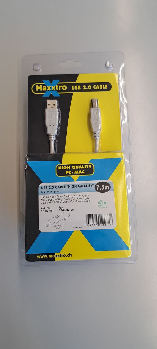 Cavi: USB A – USB B – Nuovo e nell'imballaggio originale da Elgg venduto da computerbrocki