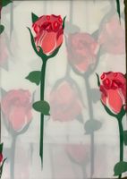 Vintage Duschvorhang Ever-Plast, Rosenmuster, 180x180 cm
