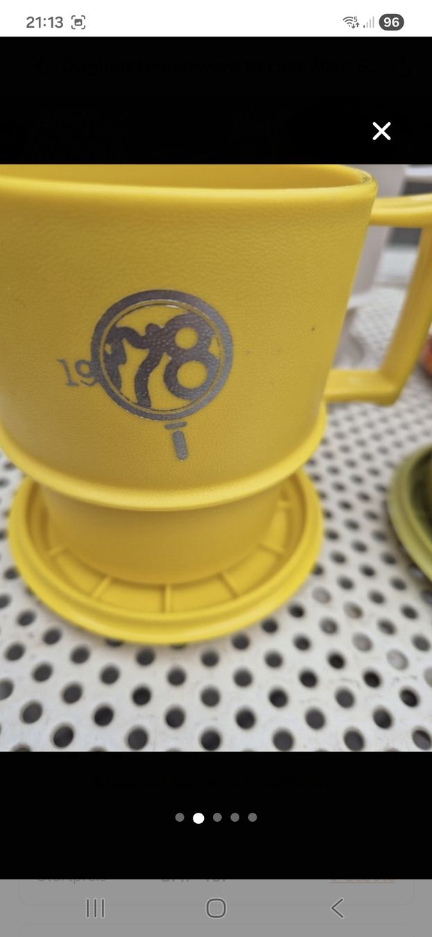 Tupperware Tazze: Tupperware Becher, 4 Stück ,1978 – Usato da Villmergen venduto da MONCHHICHI 1