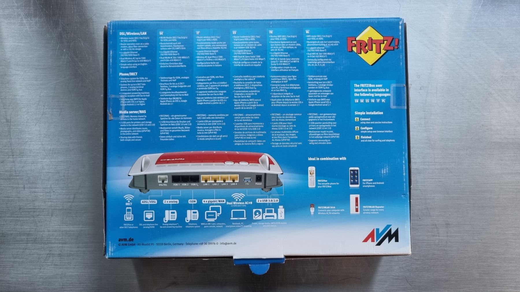 Fritz Modems & Routeurs: FritzBox 7490 WLan Modem - VDSL/ADSL - A/CH Version – D'occasion à Ennetbaden par urs1369 2