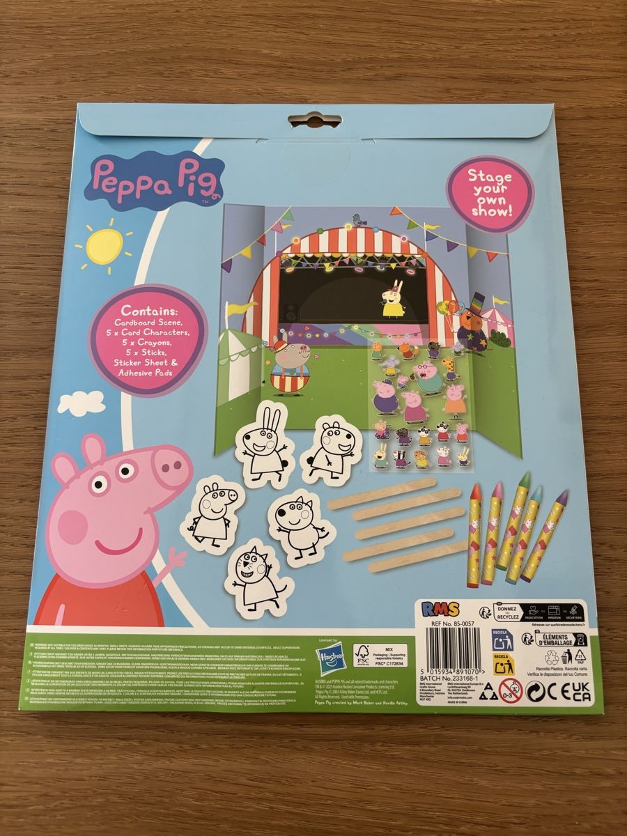 Spielzeuge: Peppa Pig colour your own Puppet Theatre – Neu und originalverpackt aus Rüti ZH von lau_5yjf 1