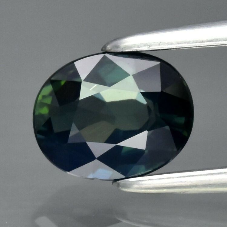 Saphir Bleu-vert D'Australie Naturel – 6x6 Mm – 0.90 Ct – Chauffé – Rare