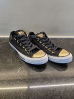 Converse in schwarz/gold - Grösse 37 - NEU