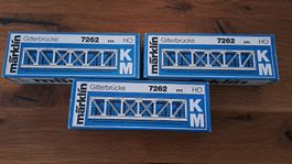 Märklin Gitterbrücke 7262 HO 3 Stk. Konvult