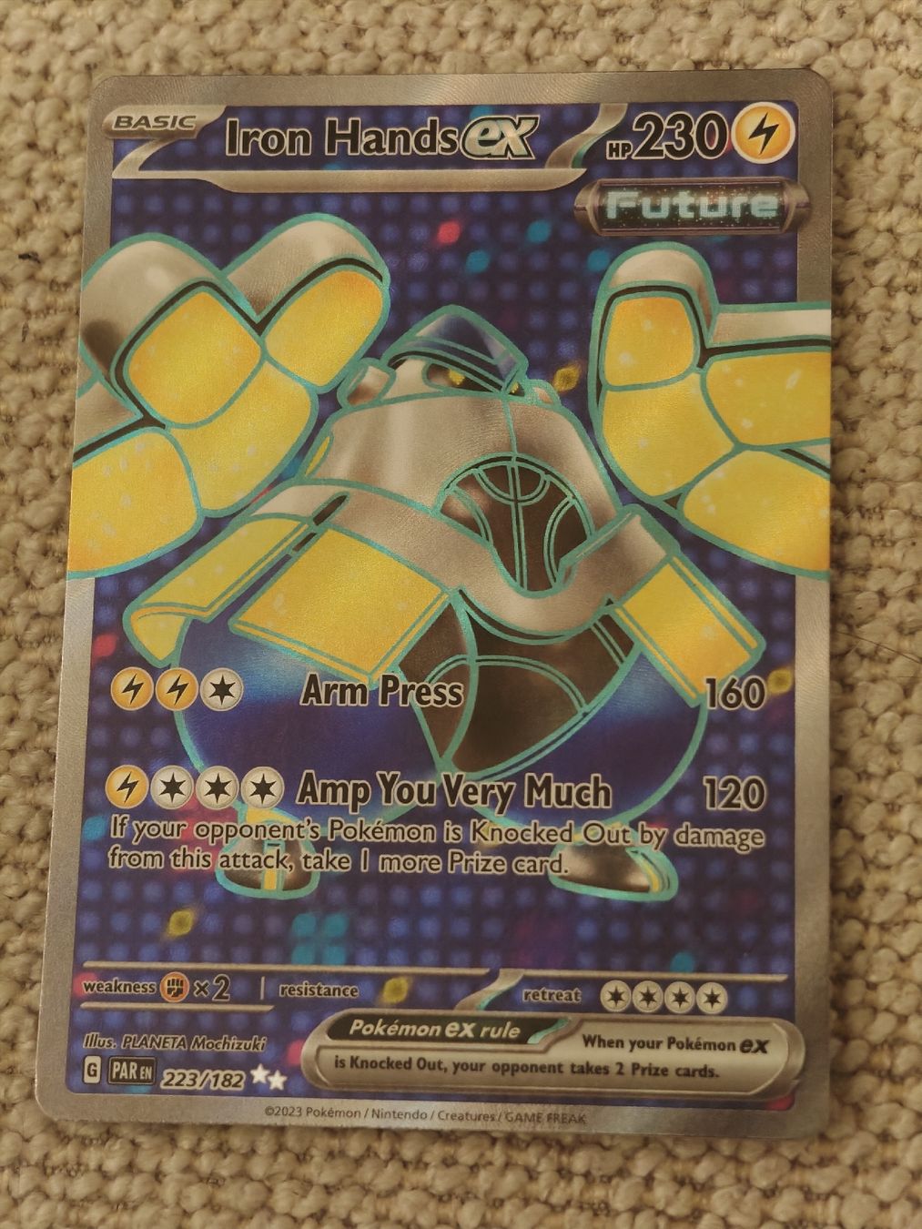 Pokémon Carte collezionabili: Iron Hands ex 223/182 EN – Nuovo (secondo la descrizione) da Therwil venduto da Cordachu_Trade