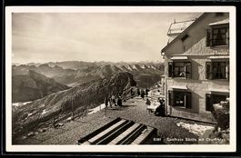Säntis, Gasthaus Säntis mit Churfirste