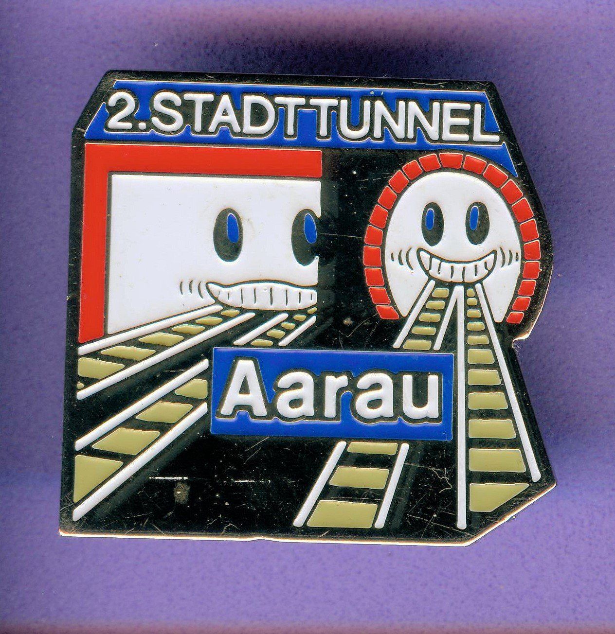 SBB/CFF/FFS Plaketten & Abzeichen: SBB  2.Stadttunnel Aarau – Gebraucht aus Winterthur von Sammleroase