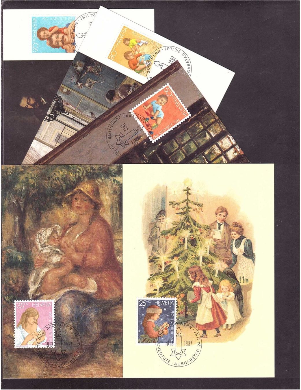 Alle Briefmarken: 1987 Projuventute Kartenset MK 5 – Neu (gemäss Beschreibung) aus Rheinau von loxis