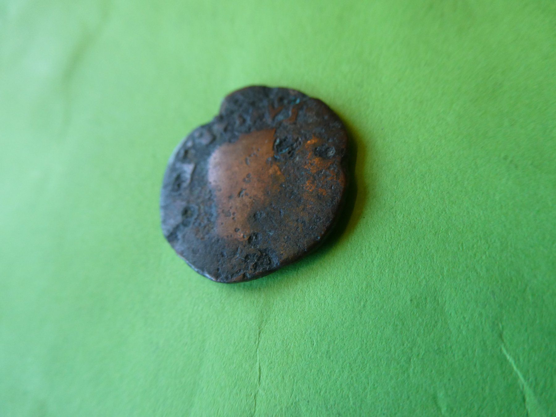Alle Münzen: uralte   Bronzemünze  23 mm  5.22 g – Gebraucht aus Hinterforst von Rohusri 1
