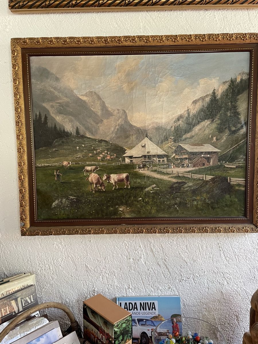 Gemälde: Bild Almlandschaft F.Müller 1905 – Gebraucht aus Hermetschwil-Staff von Naeppi99 1