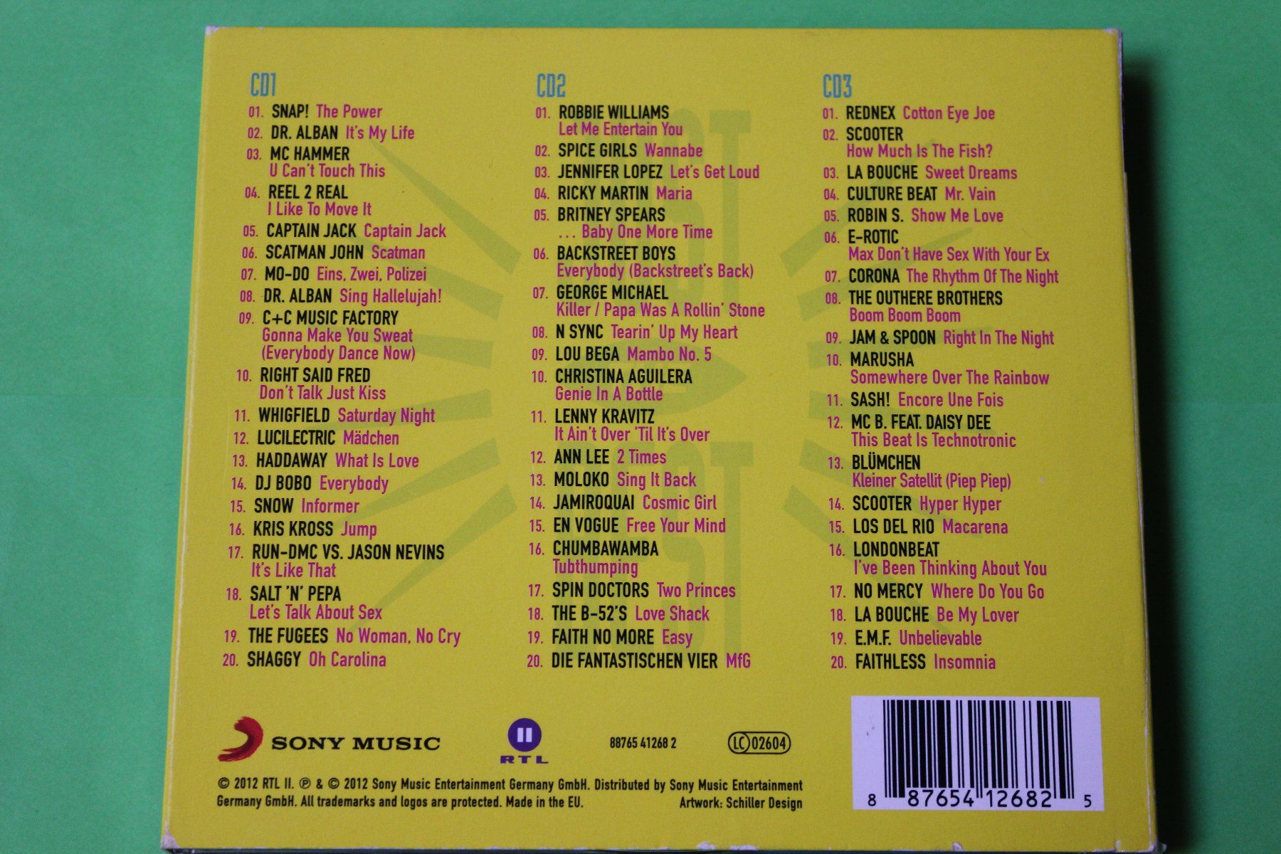 CD: JUST THE BEST - 90s-PARTY HITS 3CD 2012 – Usato da Tübach venduto da JamesStone 2