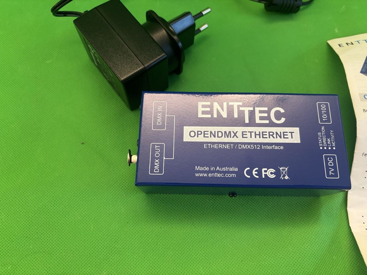 Elektronikbauteile: Enttec OpenDMX Ethernet Interface ODE Mk2 mit Netzteil – Neu (gemäss Beschreibung) aus Kilchberg ZH von bionicdog