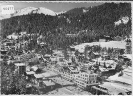 Montana-Vermala en hiver - Vue aerienne