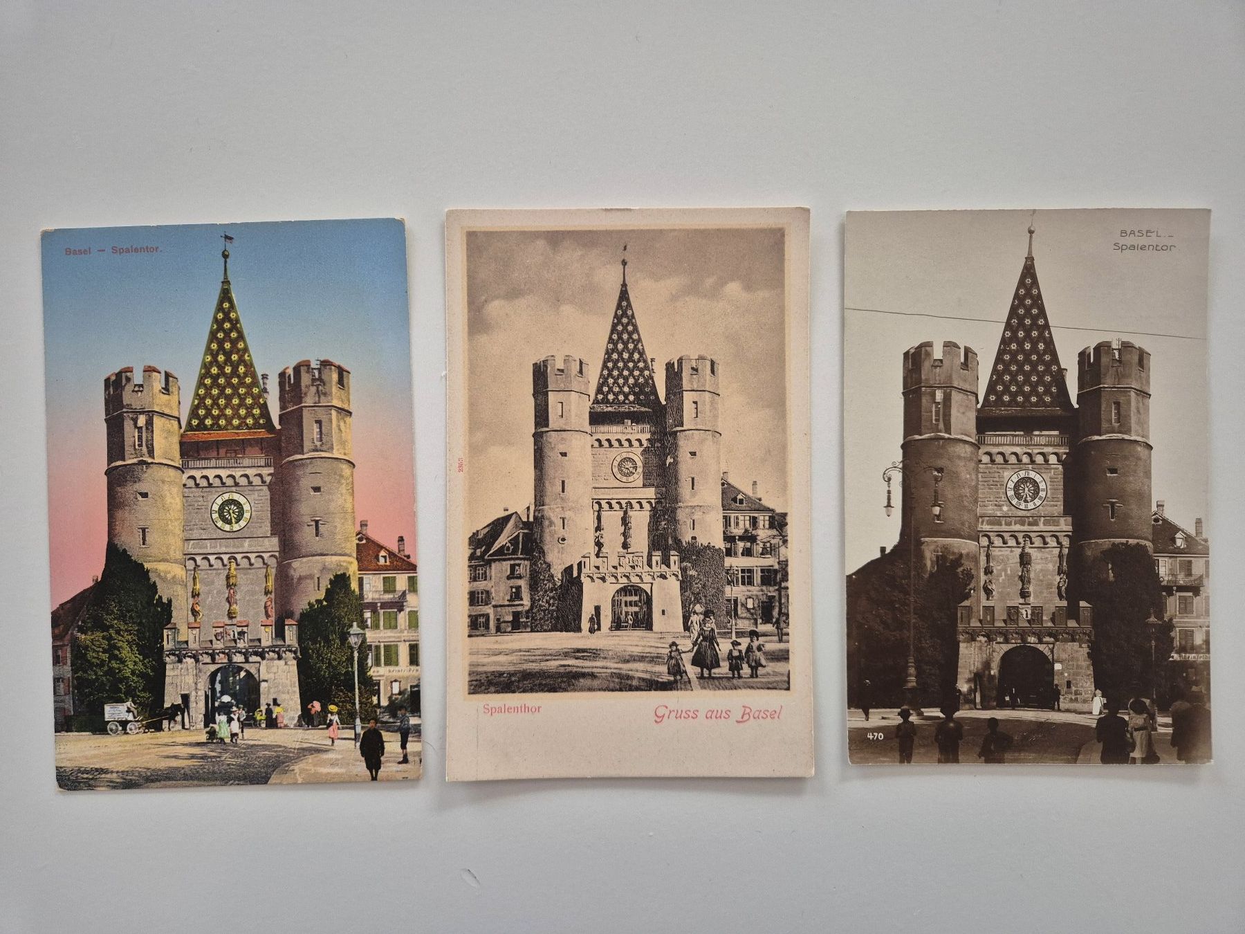 Cartoline postali: Basel, Spalentor – Usato da Ettingen venduto da Pantograph163