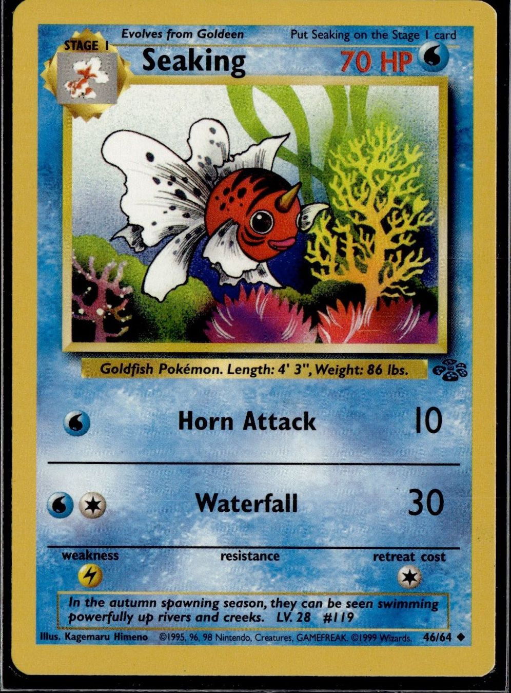 Pokémon Sammelbilder & Trading cards: Seaking Jungle 46/64 Pokémon EN – Gebraucht aus Zürich von pokemon_cards