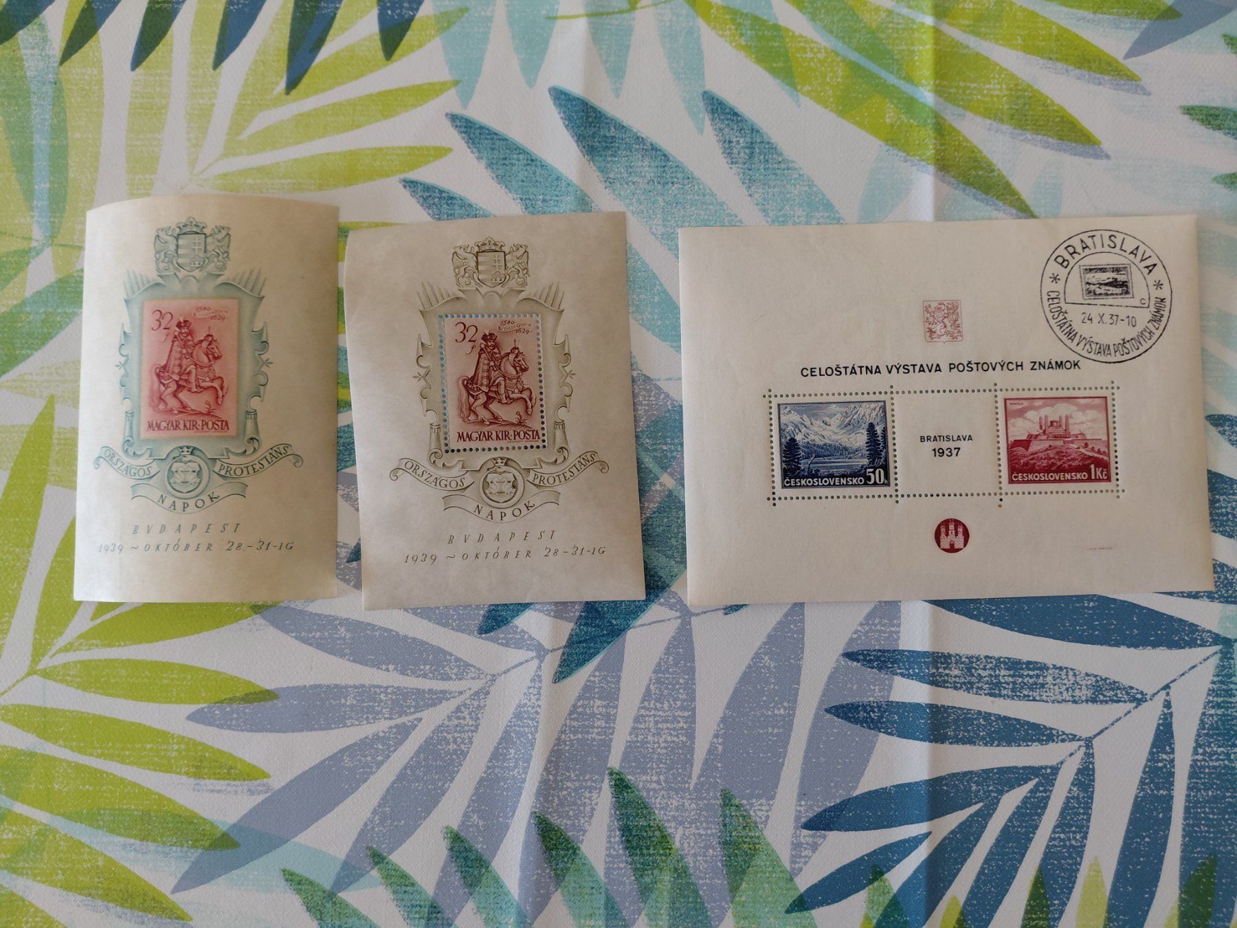 Alle Briefmarken: 3 Tolle Blöcke Ungarn und CSSR   1939 **/o – Gebraucht aus Horw von Onurb008
