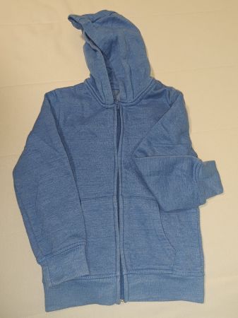 Blaue Kinderjacke mit Kapuze, Grösse 116
