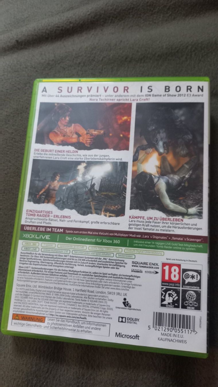 Giochi: Tomb Raider Xbox360 Game – Usato da Olten venduto da Donatello1984 1