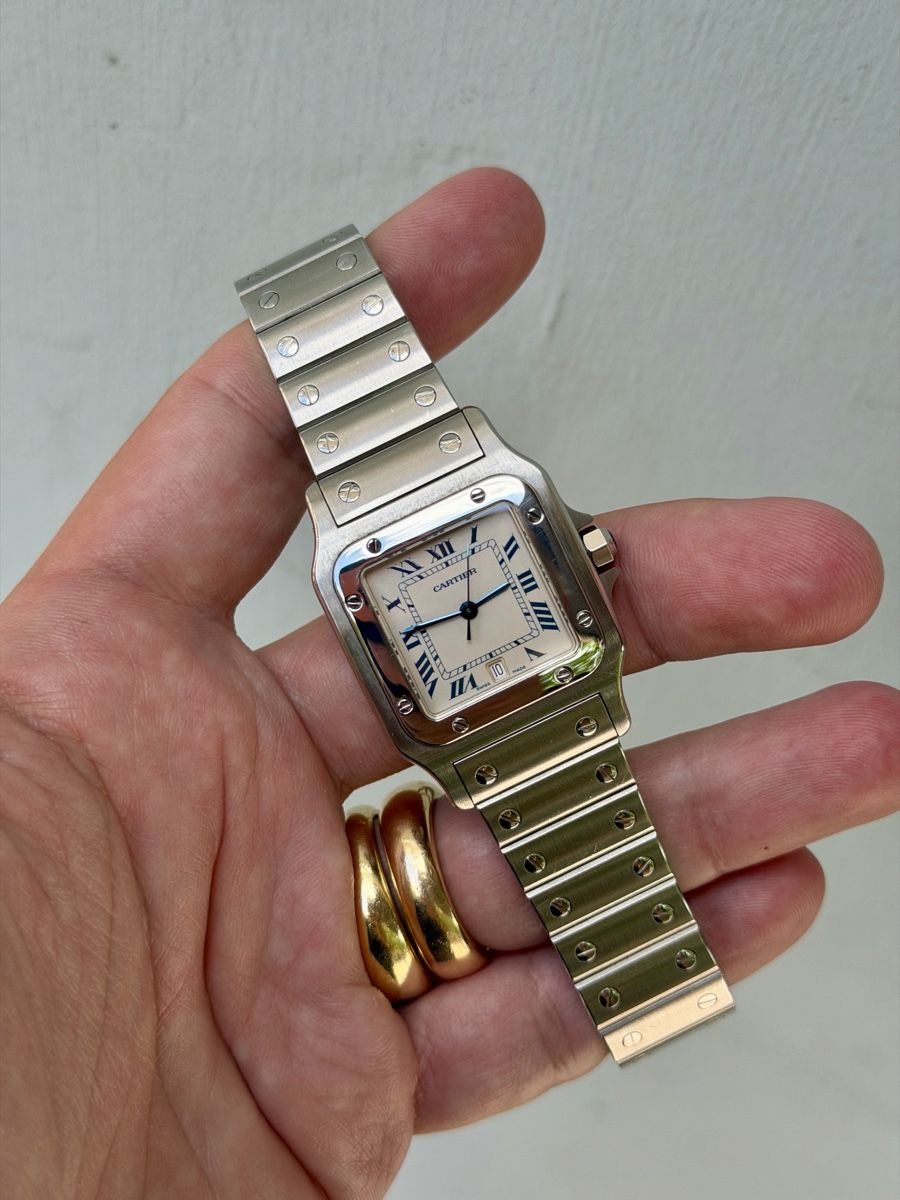 Cartier Orologi: Cartier Santos Galbée Quarz Fullset – Usato da Winterthur venduto da YSCHU 6