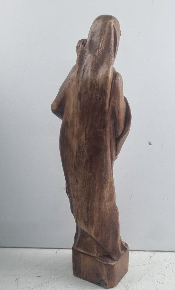 Figuren: Madonna mit Jesus Kind aus Holz geschnitzt – Gebraucht aus Flums von Flumsantik 4