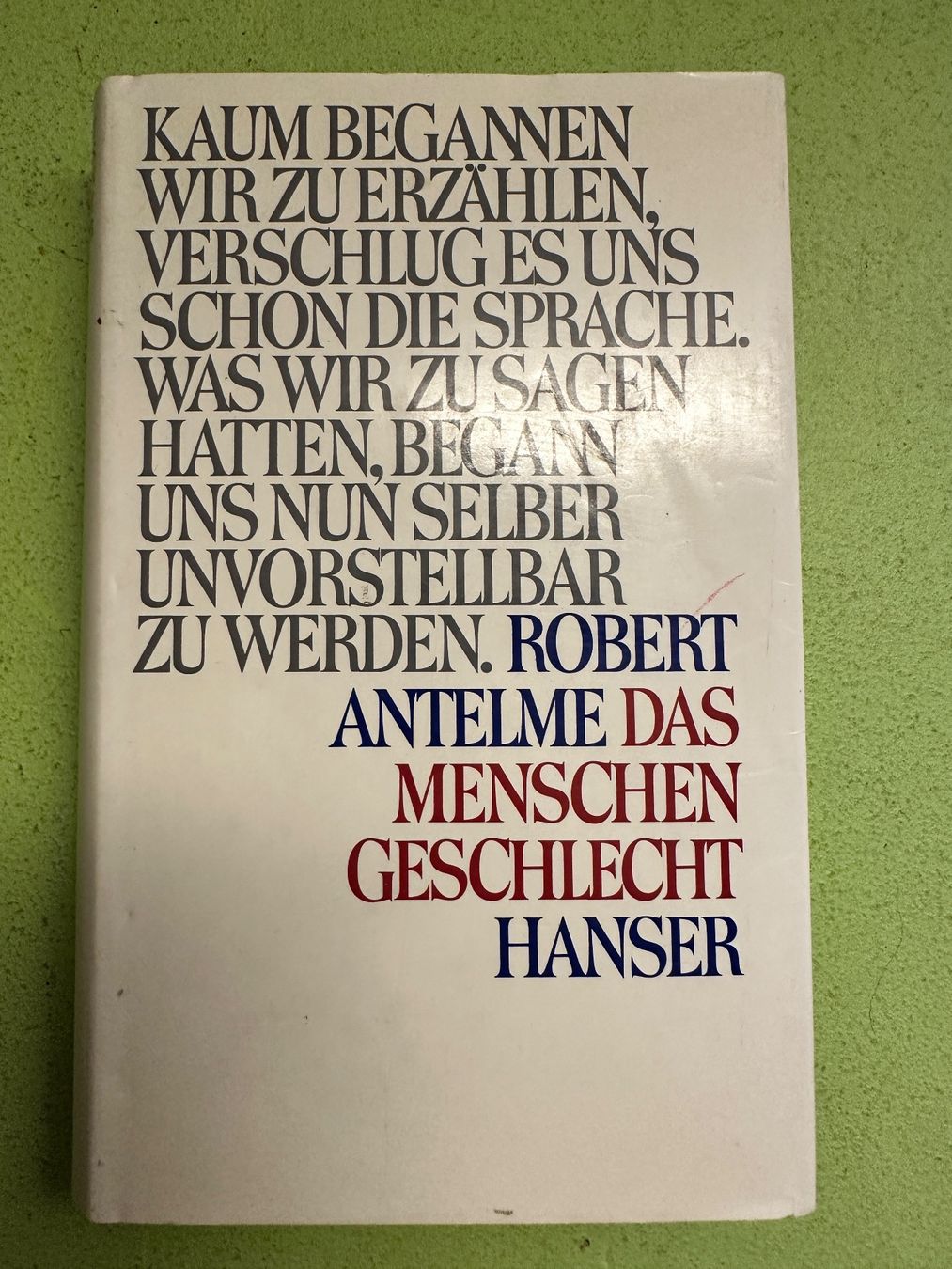 Libri: Robert Antelme: Das Menschengeschlecht. – Usato da Zürich venduto da allp
