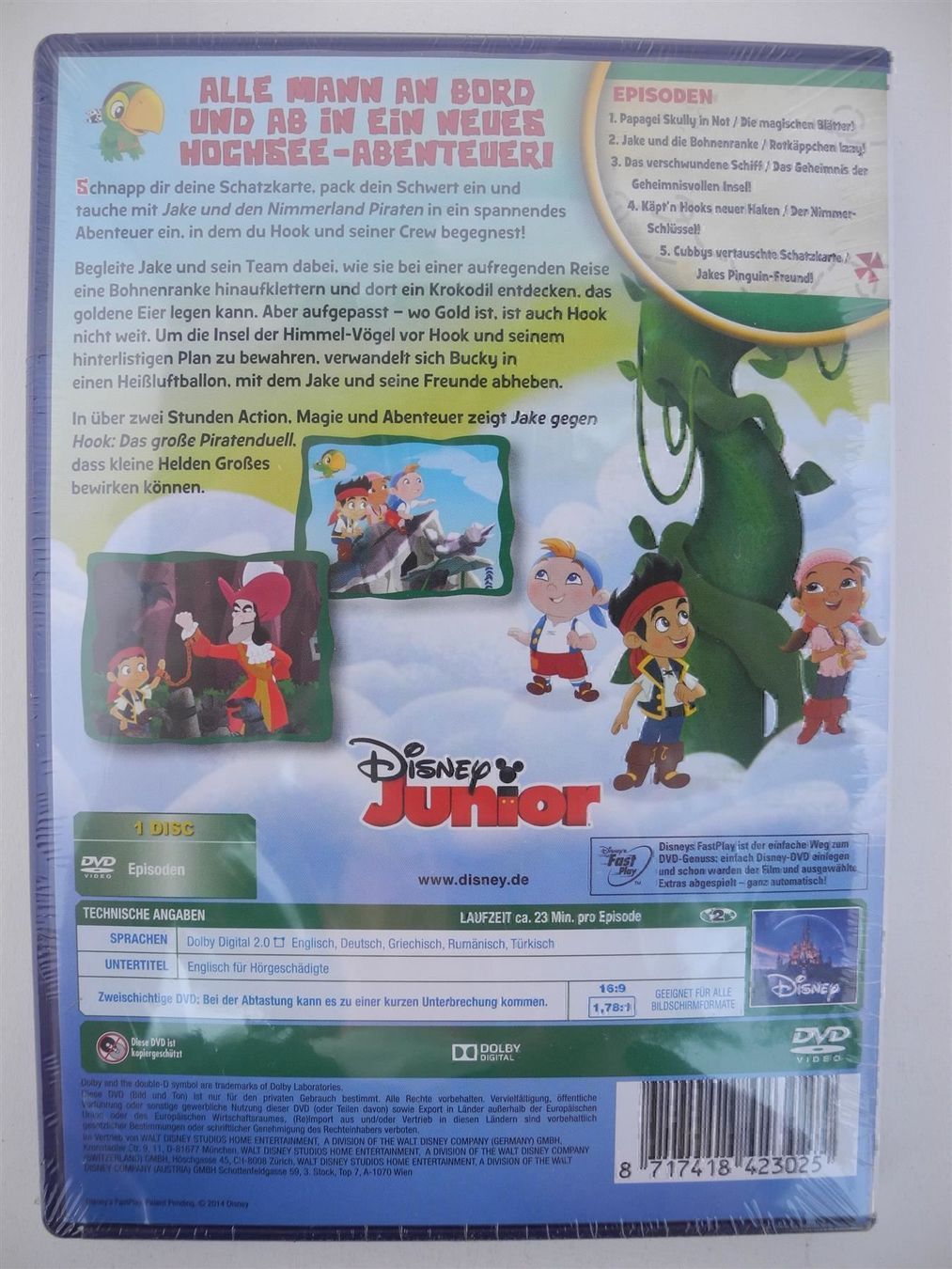 Alle DVDs: Disney Junior Jake gegen Hook, Nr. 479 – Neu und originalverpackt aus Kottwil von Crazyrolf 1