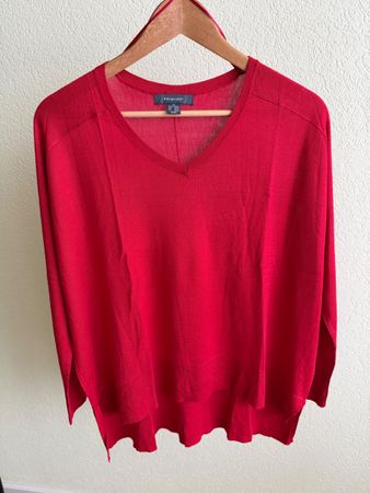 Primark Pullover rot V-Ausschnitt Grösse M guter Zustand