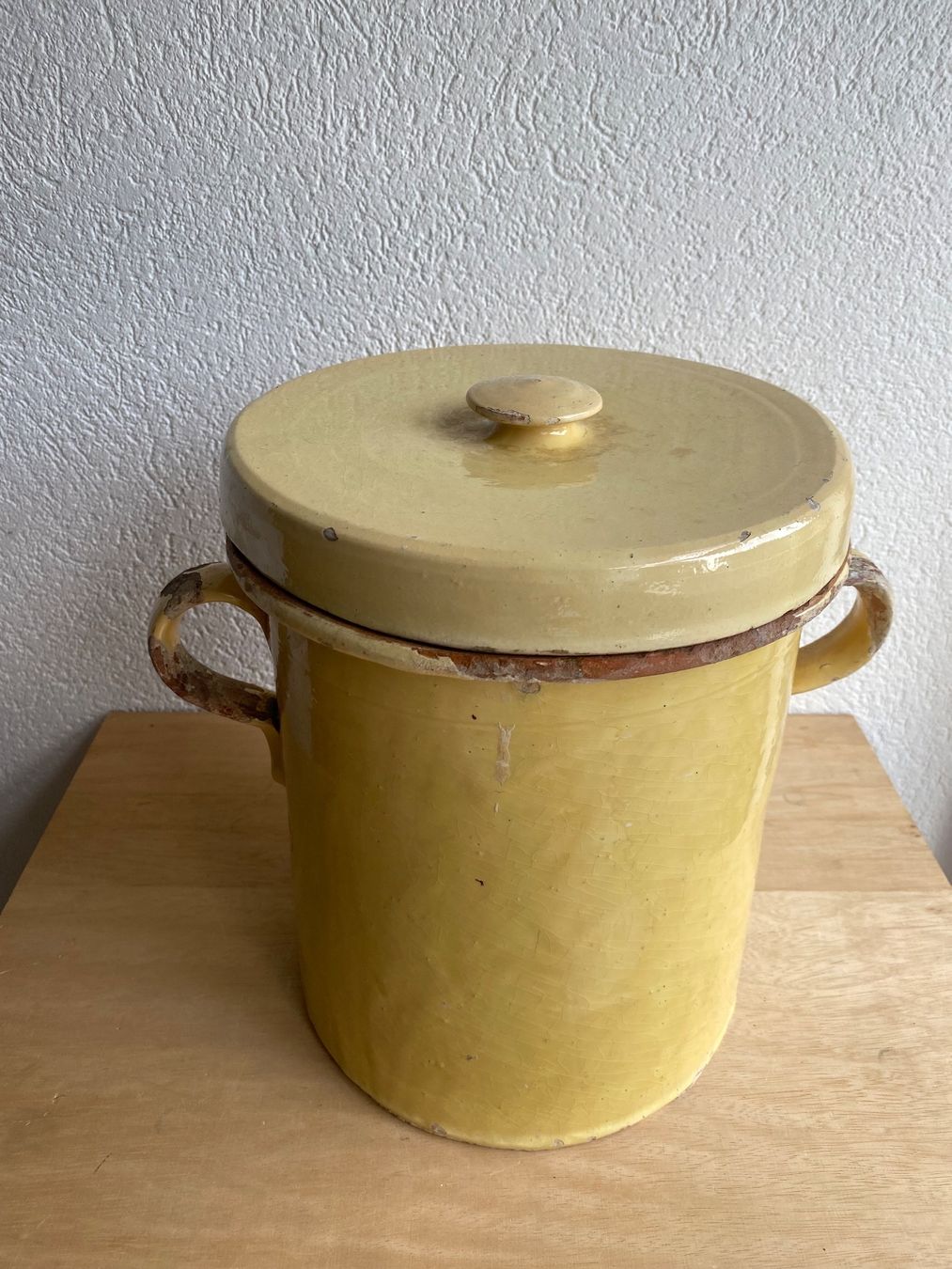 Casseroles: Grosse gelber Keramik Topf mit Deckel – D'occasion à Burgdorf par gre_2ftz