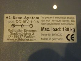 A3 Scan-System Rothballer Systems Made in Germany