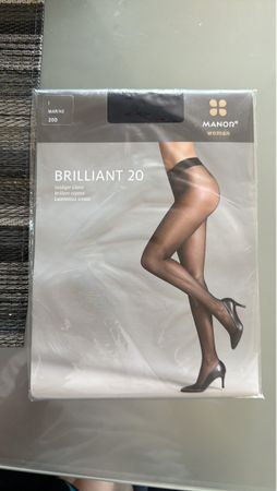 Manor Brilliant 20 Strumpfhose Marine 20D neu Grösse 1