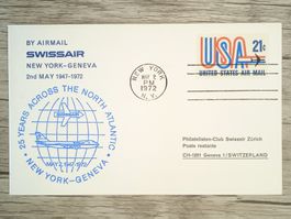 TR89 Enveloppe + Timbre USA 1972 Theme Aviation