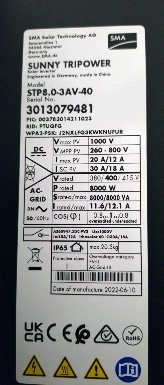 Wechselrichter: SOLARWECHSELRICHTER SMA Sunny Tripower – Gebraucht aus Wolhusen von Kollega0 2