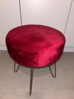 Tabouret Conforama GATSBY rouge velours 
