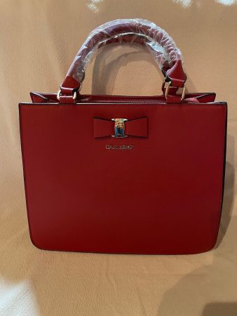 Tasche shopper Handtasche  Rot Tasche Trolly mit fächern