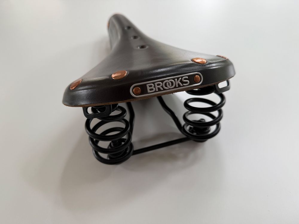 Brooks Pezzi di ricambio: Brooks Ledersattel Flyer Special, Schwarz, Top Zustand! – Usato da Winterthur venduto da gregorypeck 1