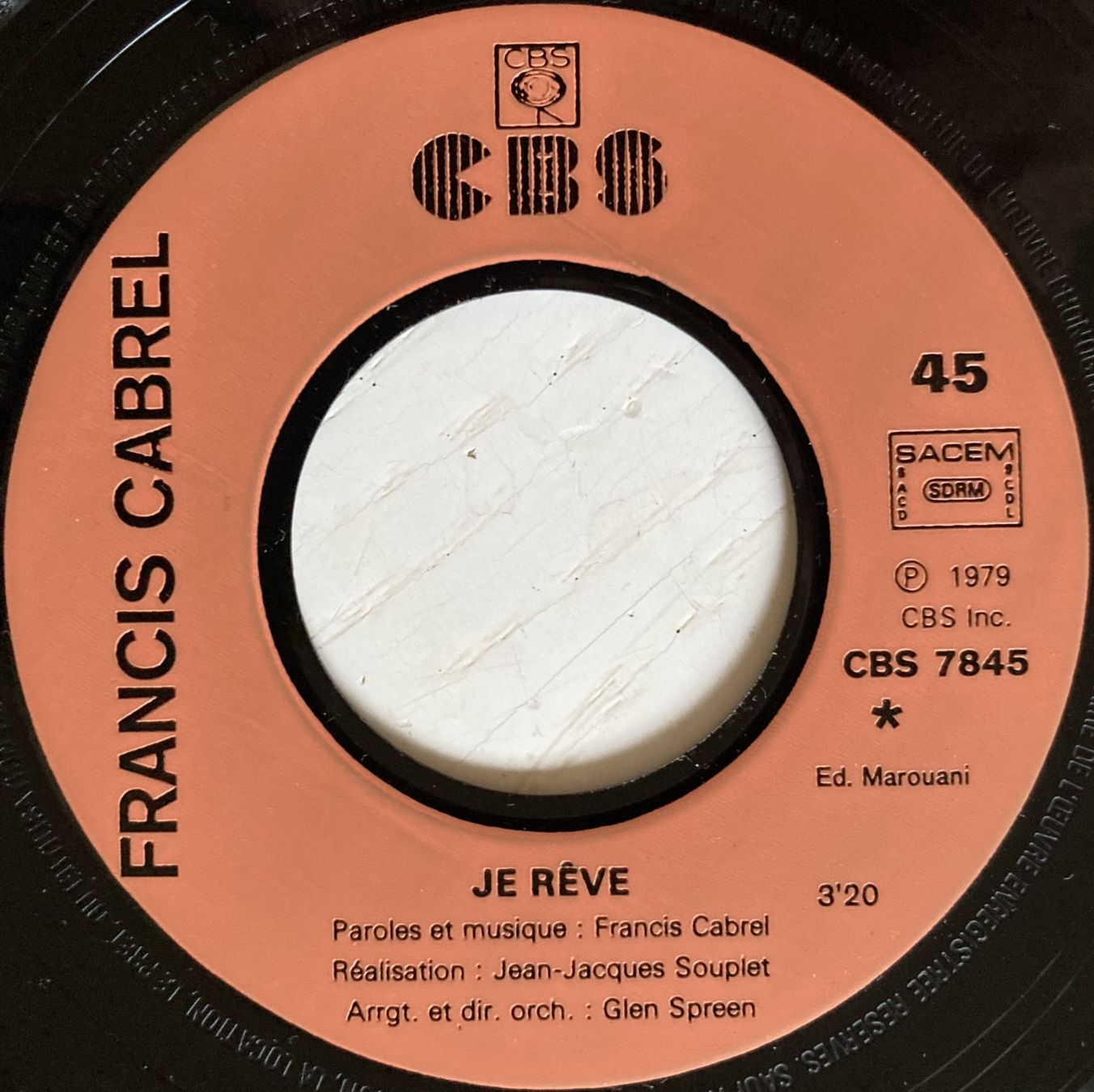 Dischi in vinile: FRANCIS CABREL - JE REVE – Usato da Bottens venduto da hotter-than-hell 2