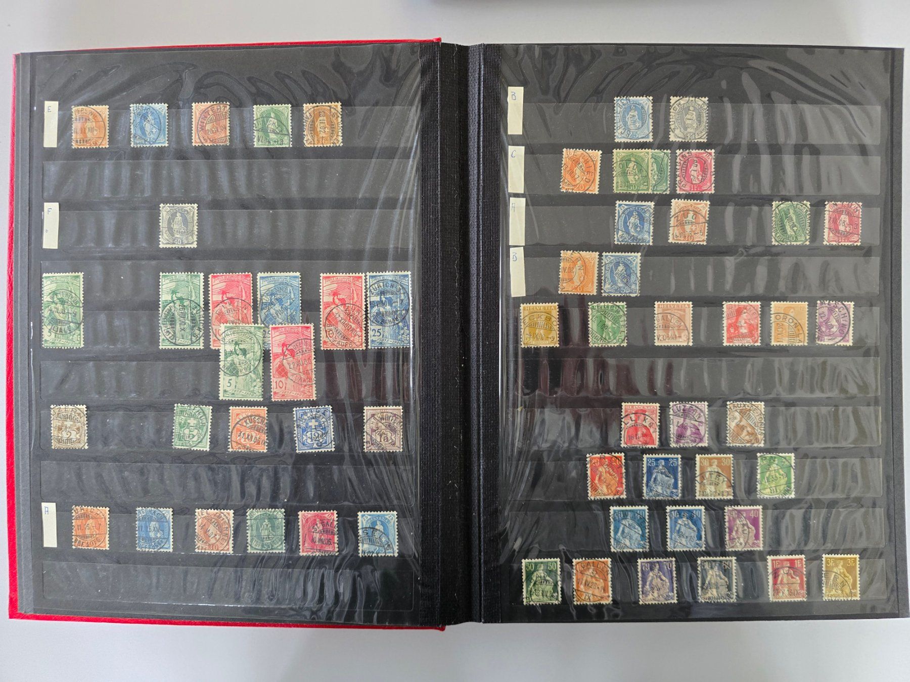 Alle Briefmarken: Briefmarken-Sammlung Schweiz 1850-1978 – Gebraucht aus Heerbrugg von Swissphila 2