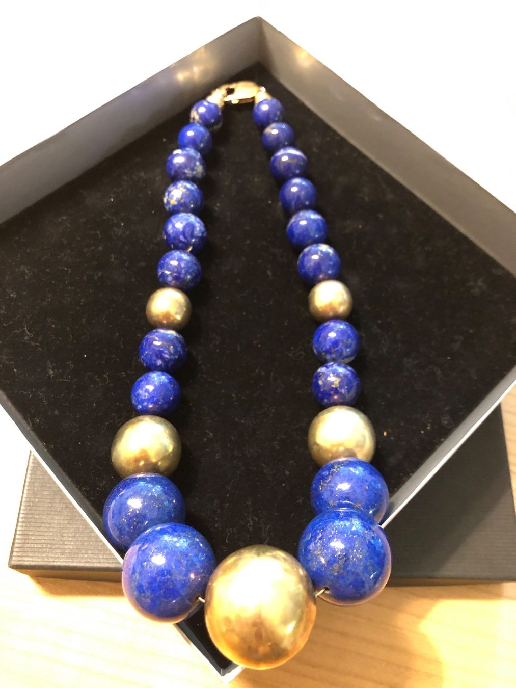 Catenine: Lapis Lazuli Halskette Massiv – Usato da Adliswil venduto da Tito088 1
