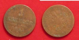 Österreich, RDR, 1 Kreuzer 1851 B
