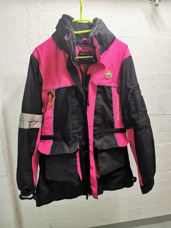 Jacke Outdoor pink schwarz Grösse S