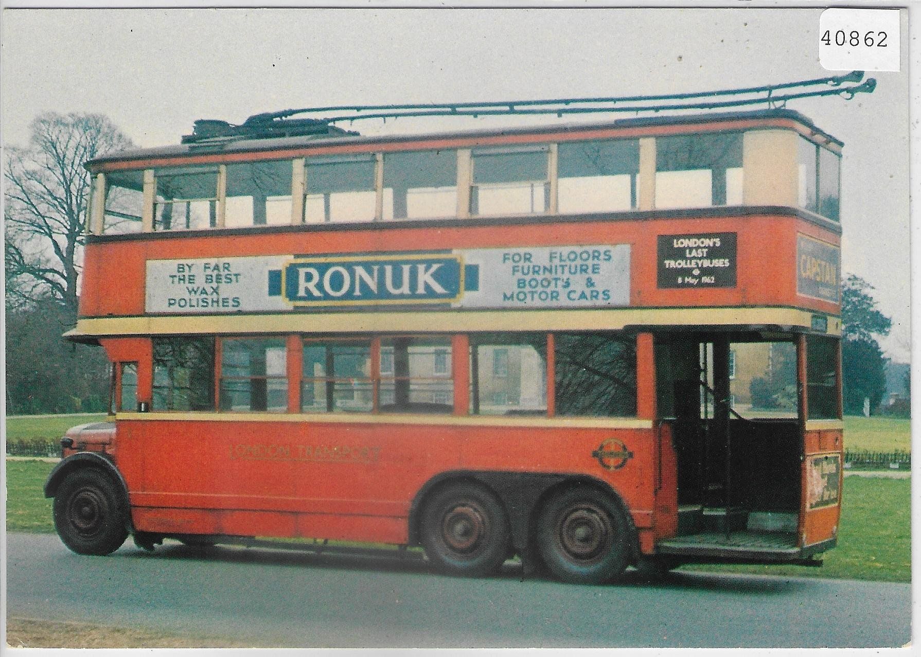 Ansichtskarten: London - LUT Trolleybus No. 1 "Diddler" – Gebraucht aus Ettingen von Kartenplanet