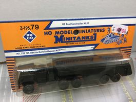 Roco Minitanks HO US-Benzin Sattelschlepper M52, Neu & OVP!