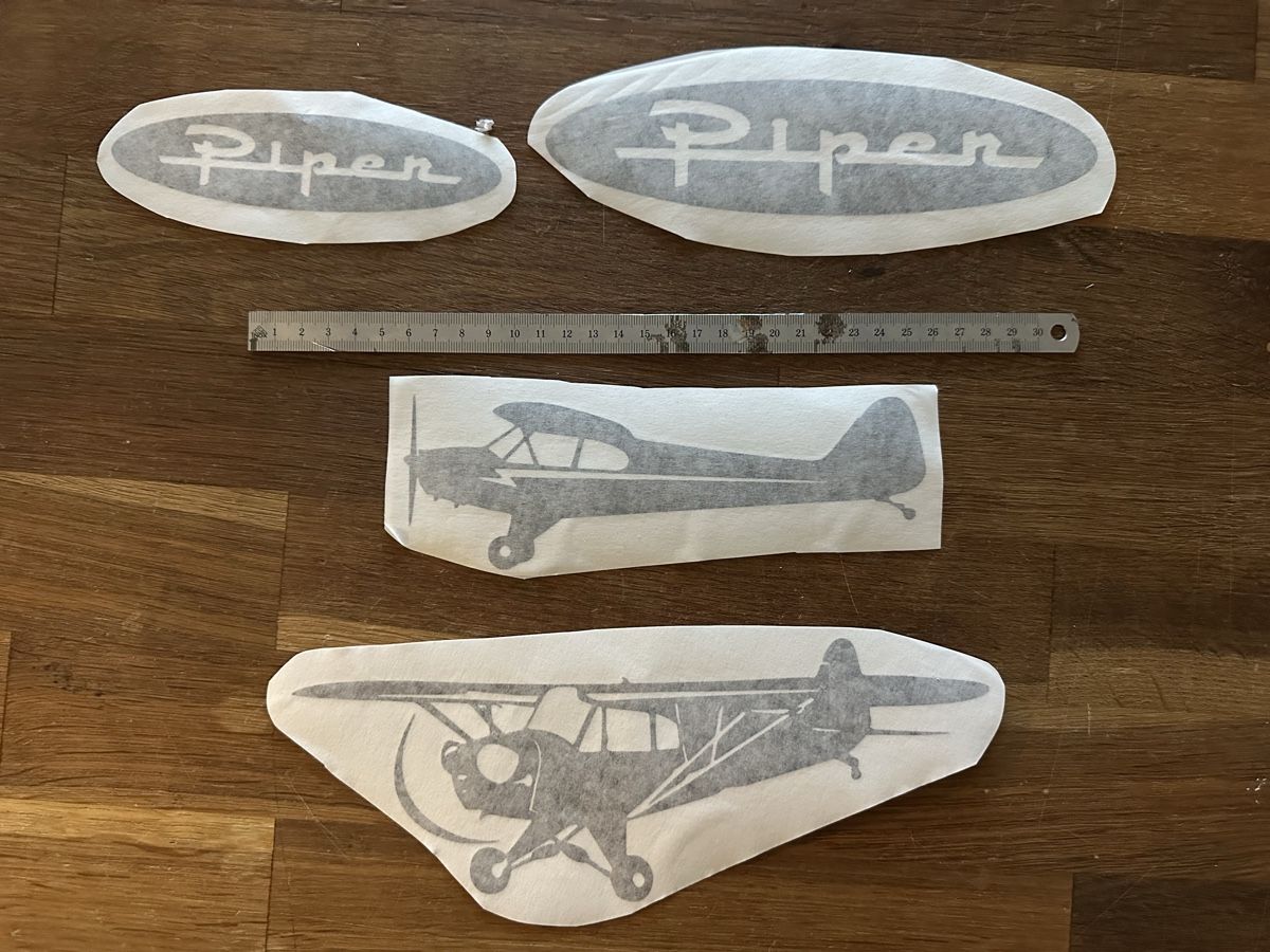 Modellismo RC: Set autocollants RC Piper  – Nuovo e nell'imballaggio originale da Chevroux venduto da alex911