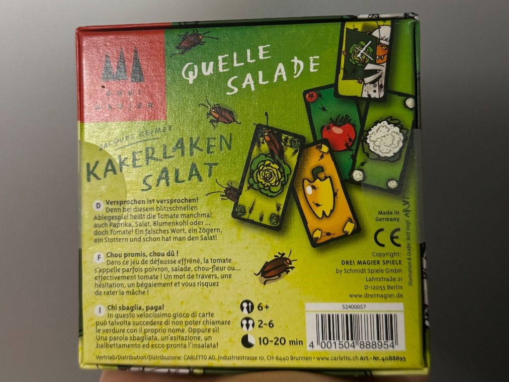 Giochi: Kakerlaken Salat Spiel – Nuovo e nell'imballaggio originale da Berneck venduto da Lifederer 1
