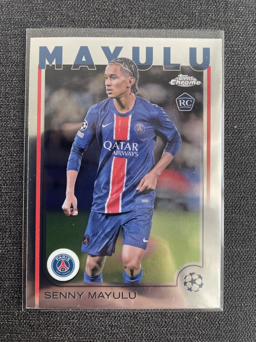 Topps Carte collezionabili: Topps Chrome Senny Mayulu Paris Saint-Germain – Nuovo (secondo la descrizione) da Burgdorf venduto da Sports_Cards_3400