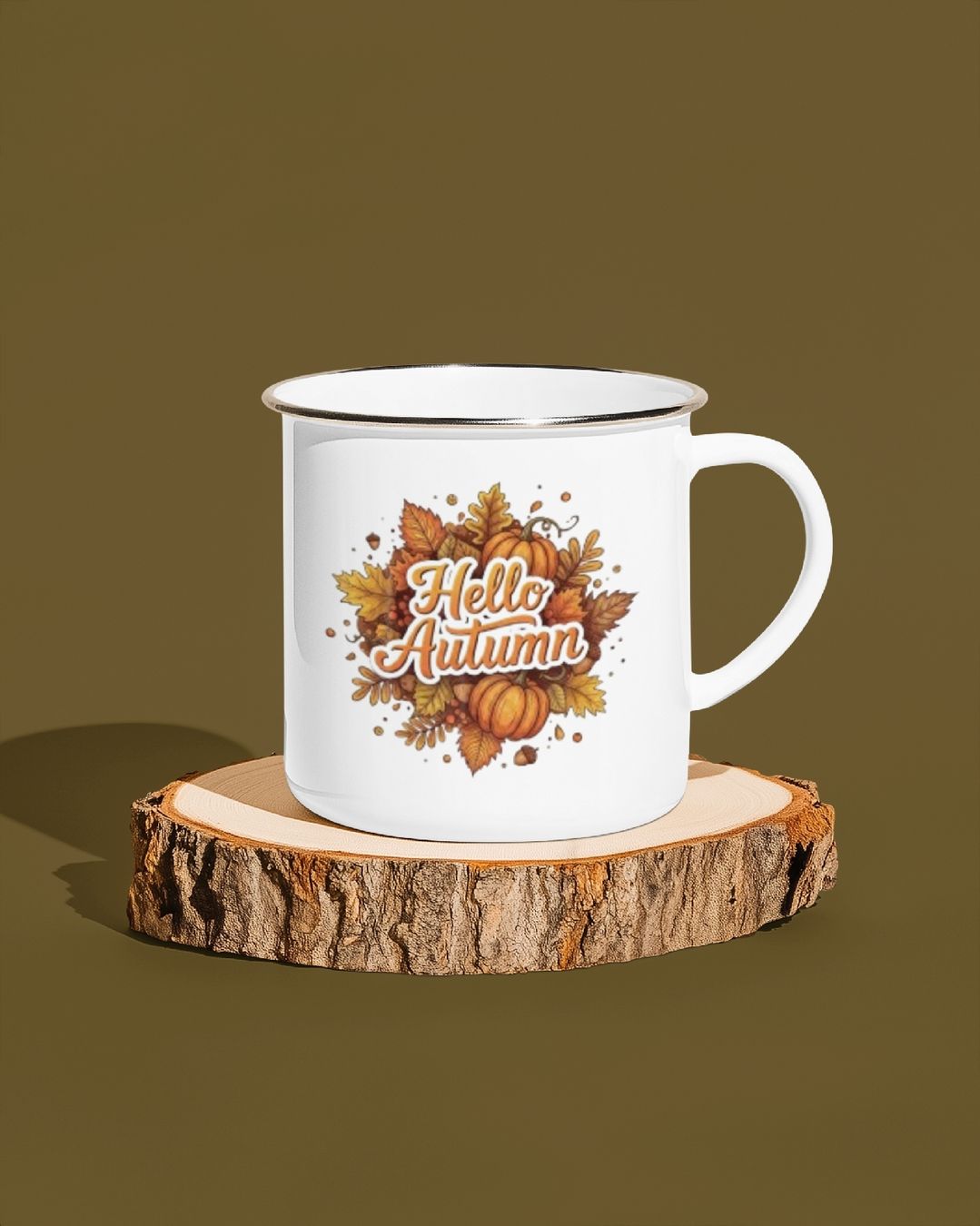 Tazze: Emaille Tasse Hello Fall NEU – Nuovo e nell'imballaggio originale da Balsthal venduto da tudorf