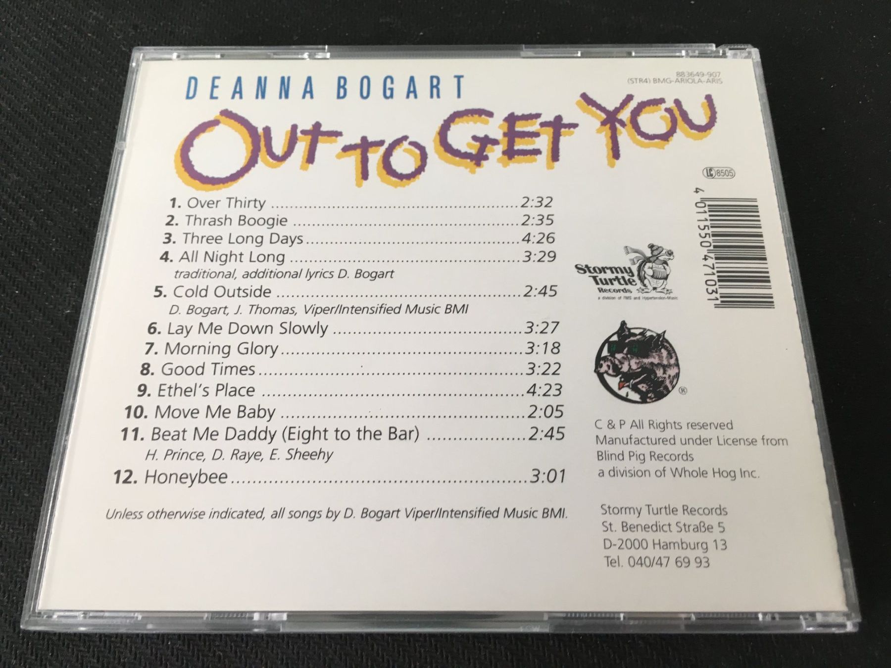 CD: Deanna Bogart - Out to get you -CD- – Usato da St.Gallen venduto da MedienJoe 2