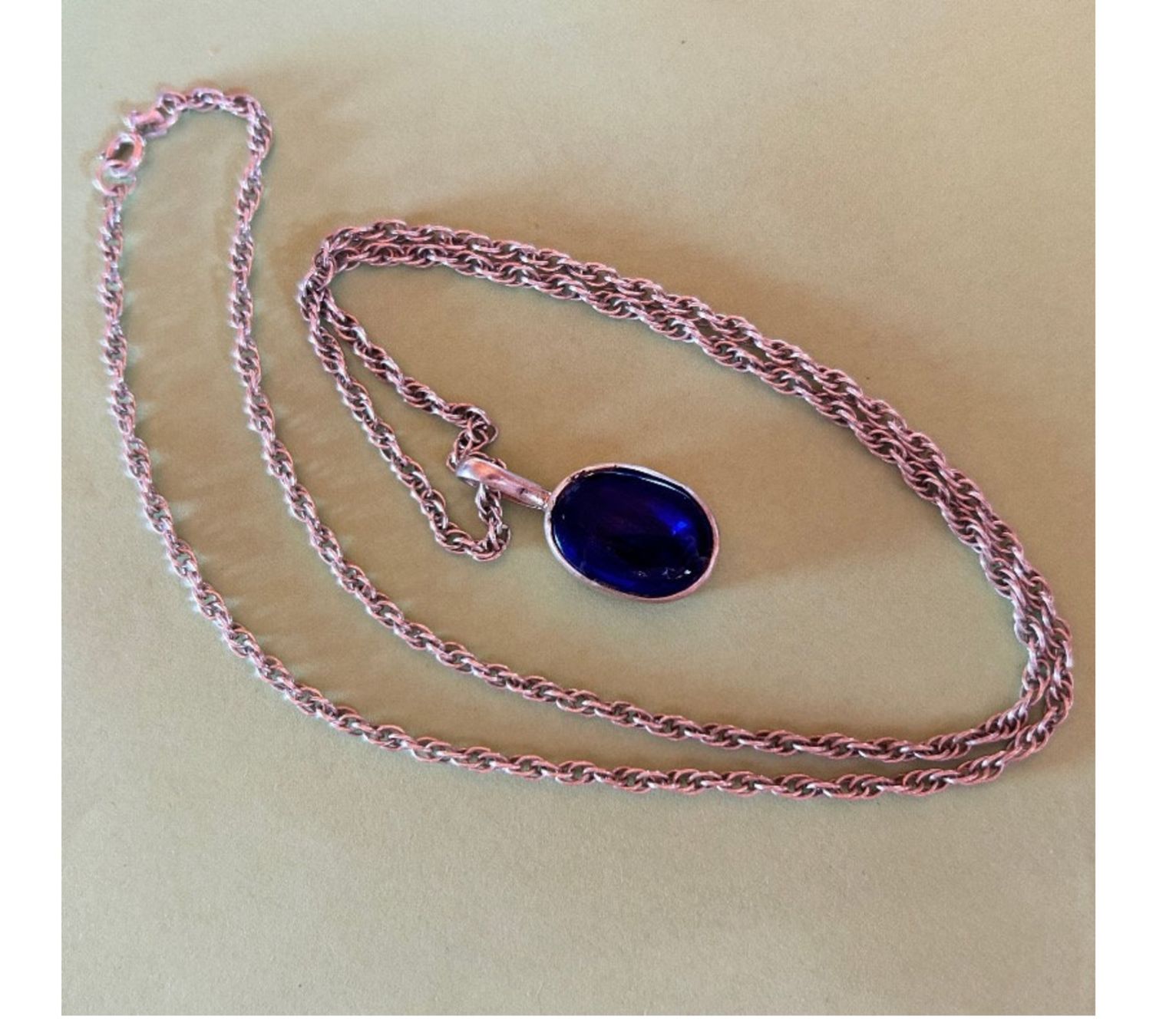 Catenine: Silberkette oval BLAU – Usato da Dittingen venduto da Bellevista 6