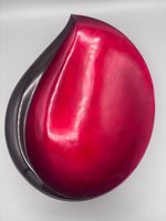 LP Design Schale Rot Schwarz – große organische Designschale